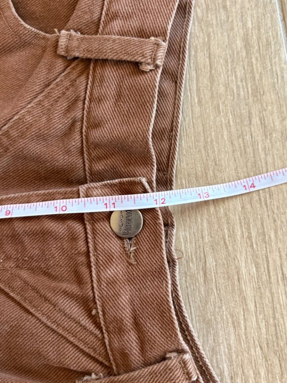 Vintage Roughrider Jeans Women's 7/8 Brown Western Bareback Texas Star Rodeo - Picture 7 of 8